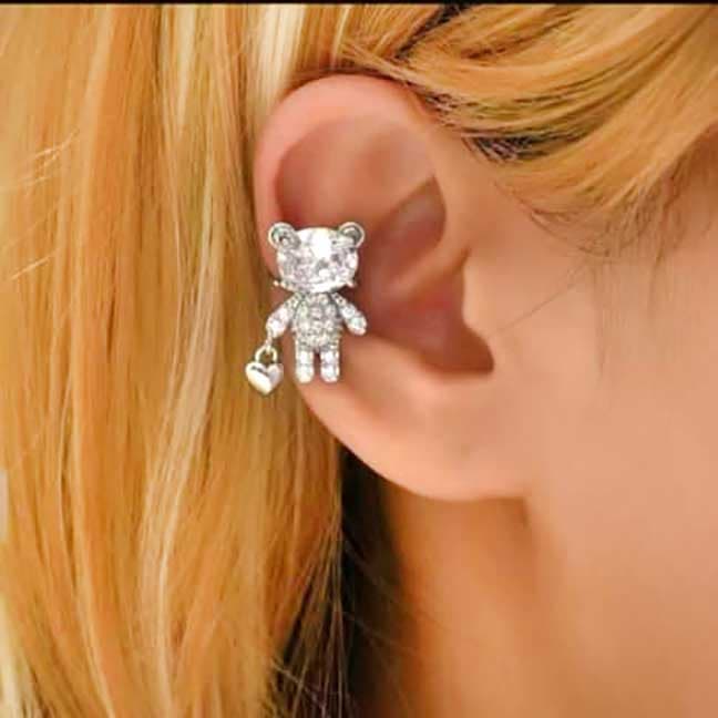 گوشواره استیل مدل ایرکاف خرسی کد6
