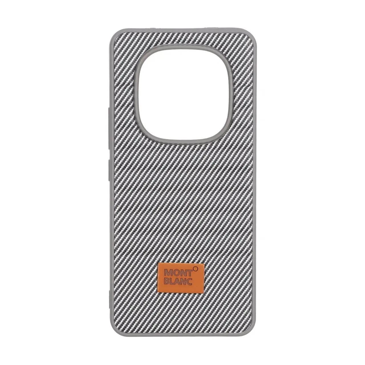 قاب Mont Blanc پافری طرح هاشور Xiaomi Redmi Note 15 Pro 4G - خاکستری