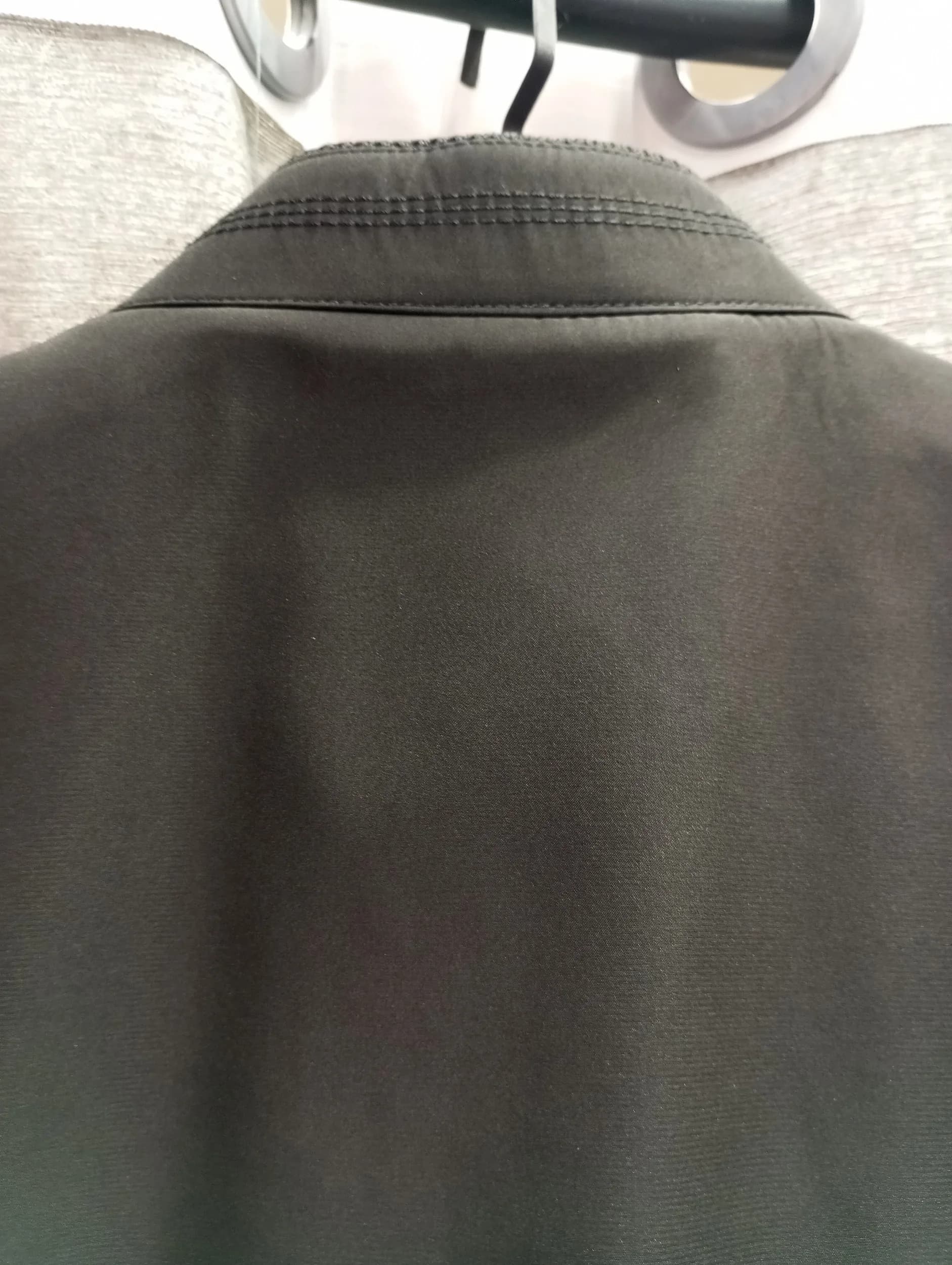 کاپشن مردانه ساتنا مشکی پایین کش | خرید در سایز XL تا XXXXL — تصویر ۸