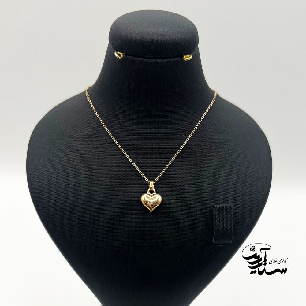 پلاک طلا قلب سایز کوچک کد 20 بدون زنجیر