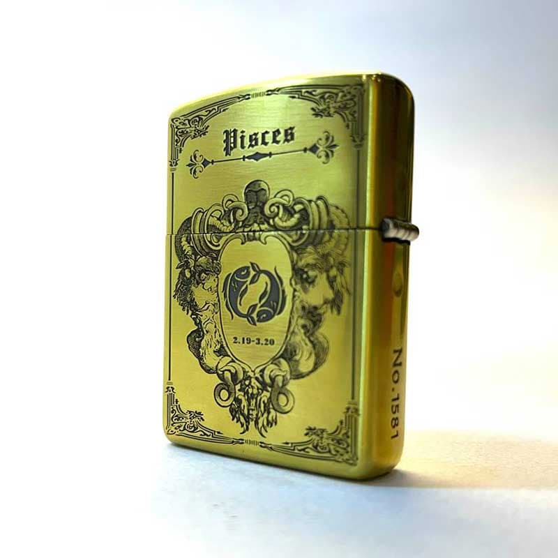 فندک زیپو اصل پیسس آرمور کیس Zippo pisces اسفندماه — تصویر ۳