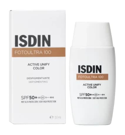 ضد آفتاب اکتیو یونیفای رنگی ایزدین ISDIN اورجینال