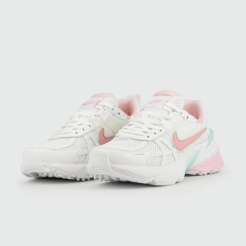 نایک وى تو کى ران سفید صورتی Nike V2k Run White Pink — تصویر ۲