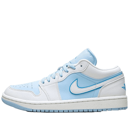 نایک ایرجردن 1 لو سفید آبی یخی Nike Air Jordan 1 Low SE Reverse Ice Blue