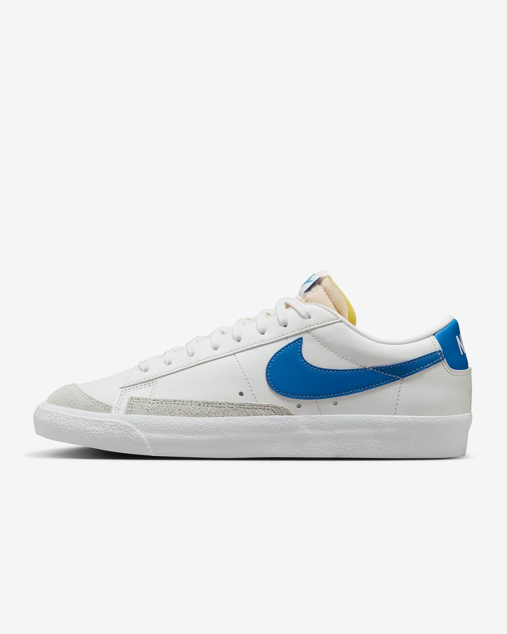 نایک بلیزر لو وینتیج ۷۷ سفید آبی Nike Blazer Low Vintage 77
