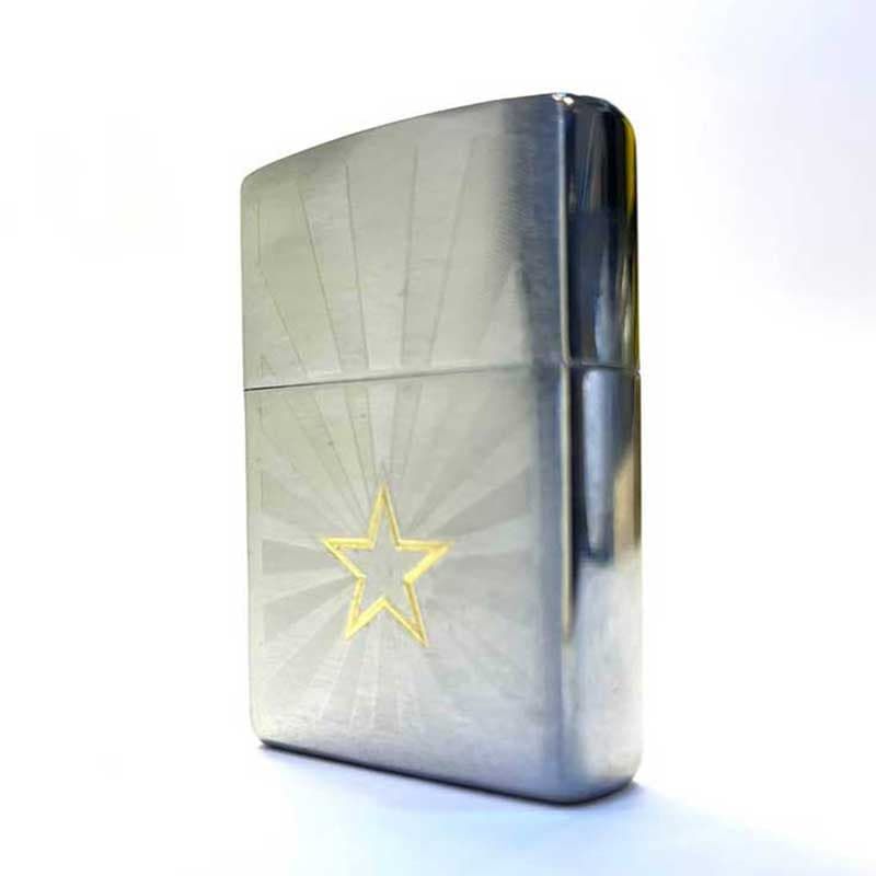 فندک زیپو اصل طرح ستاره مدل 48657 zippo