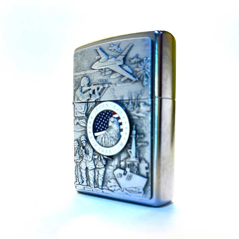 فندک زیپو اصل پلاکدار نیروهای مشترک مدل 24457 zippo