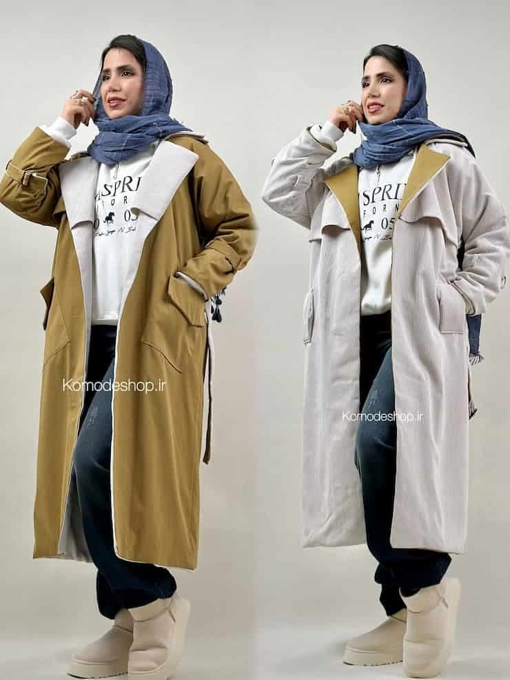 ترنچ کت بلند دورو آنجلا