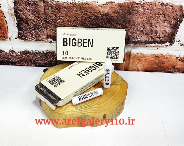 فیلتر مخصوص پیپ BIGBEN (بیگ بن)/نه میلیمتری /تعداد هر بسته 10 عدد/ دو سر سرامیکی