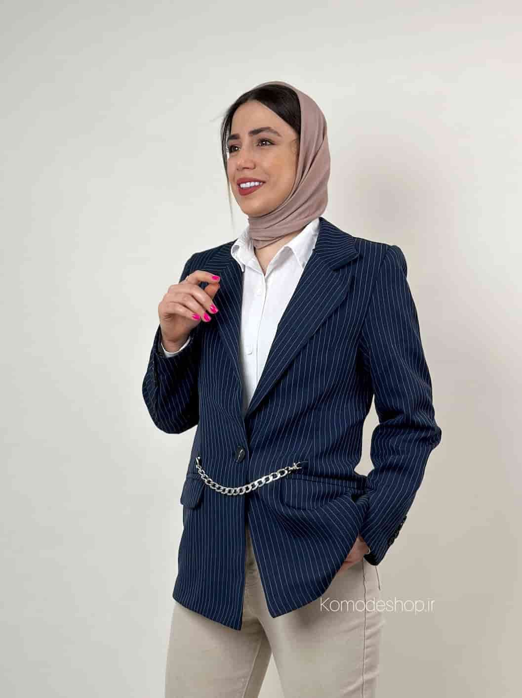 کت دیپلمات فاستونی زنجیری