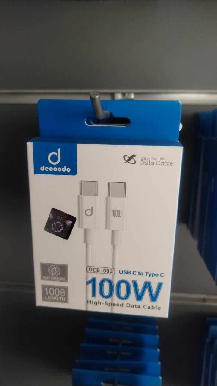 کابل برند DECOODO تبدیل TYPE-C TO TYPE-C (100W) مدل DCB-003