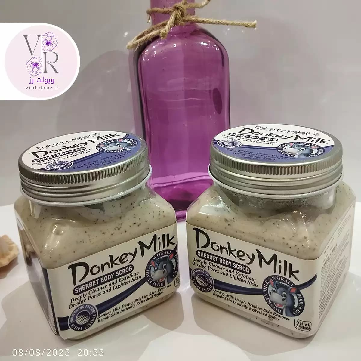 اسکراپ بدن و صورت Donkey Milk – لایه‌بردار ملایم، تغذیه‌کننده و آبرسان