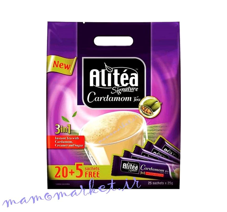 شیر چای علی تی با طعم هل Alitea Cardamom