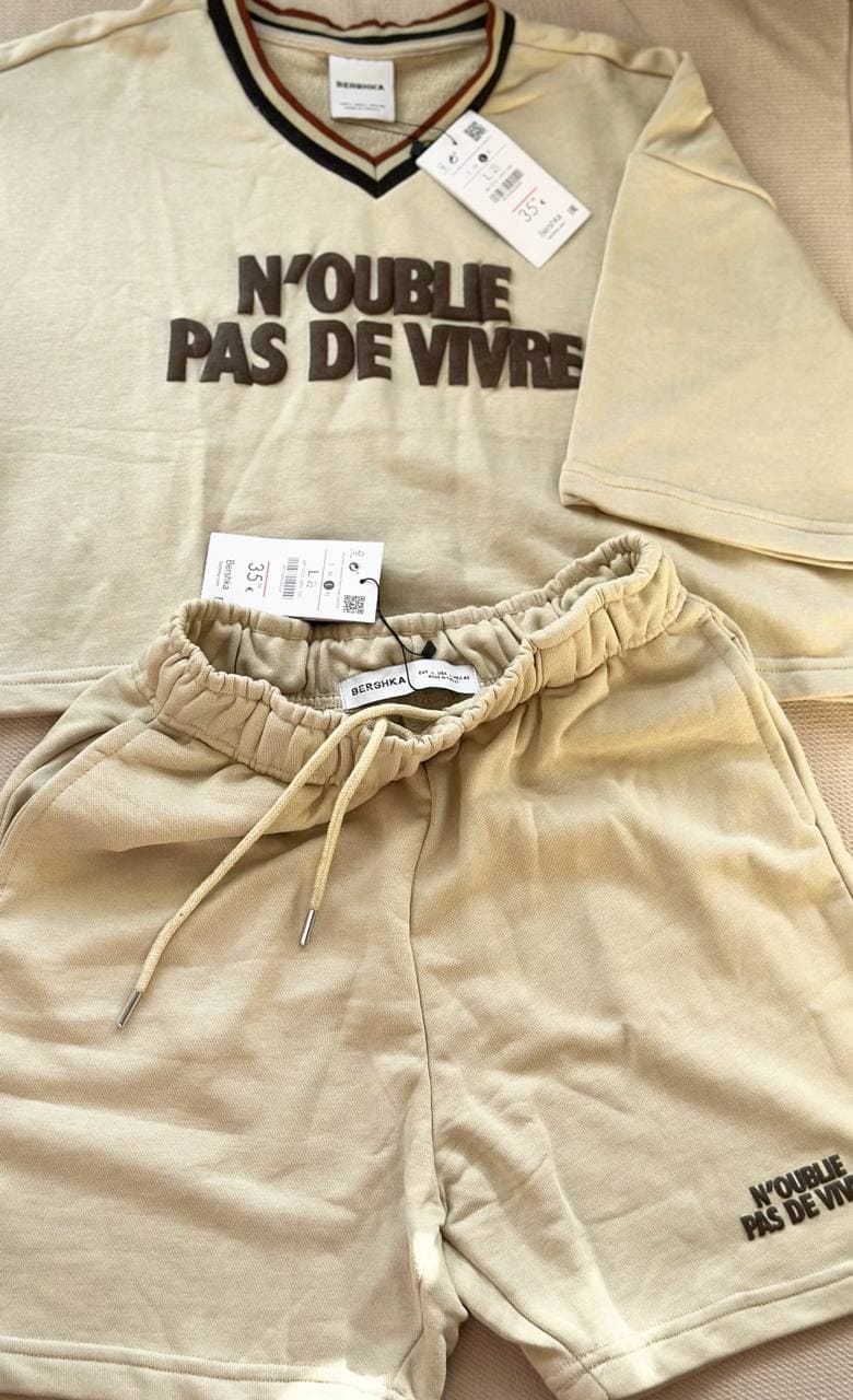 ست دو‌تیکه Bershka اصل وارداتی کیفیت عالی اورجینال با لیبل