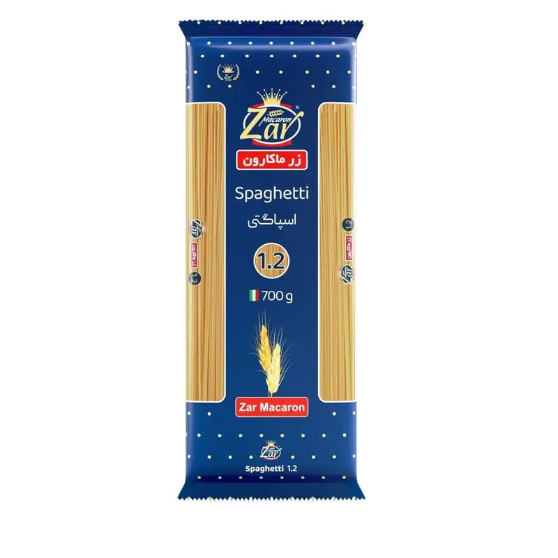 اسپاگتی 1.2 زر 700 گرم (20 عددی)