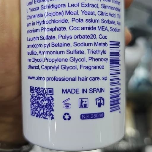 اسپری انرژی‌بخش مو اولمو 280 میل | تقویت فولیکول، ضد چربی و خوشبوکننده مو و محرک ریشه مو و ضد حرارت — تصویر ۳