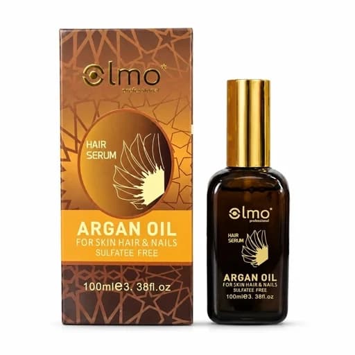 سرم مو آرگان اولمو اصل 100 میل Olmo Professional؛ روغن آرگان مراکشی ضد وز و درخشان‌کننده مو