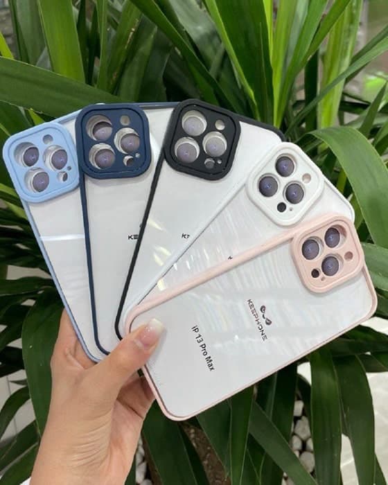 کاور شفاف دور رنگی آیفون keephone — تصویر ۳