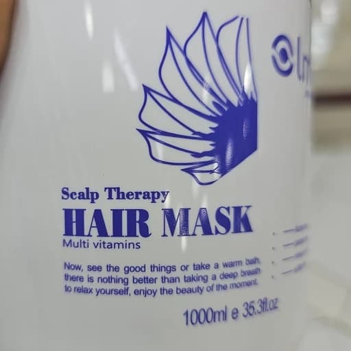 ماسک مو اولمو اسپانیایی Olmo Scalp Therapy حجم 1000 میل | ترمیم عمیق، آبرسانی و تغذیه مو با مولتی ویتامین — تصویر ۳
