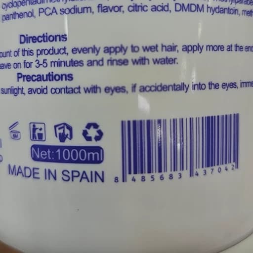 ماسک مو اولمو اسپانیایی Olmo Scalp Therapy حجم 1000 میل | ترمیم عمیق، آبرسانی و تغذیه مو با مولتی ویتامین — تصویر ۲