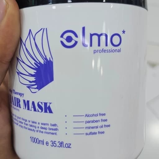 ماسک مو اولمو اسپانیایی Olmo Scalp Therapy حجم 1000 میل | ترمیم عمیق، آبرسانی و تغذیه مو با مولتی ویتامین — تصویر ۴