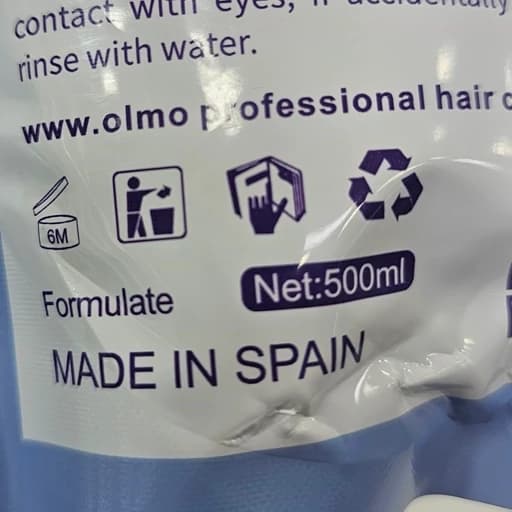 ماسک مو اولمو اسپانیایی اورجینال (Olmo) مدل Multi-Vitamin حجم 500 میلی لیتر دارای پلکس درمانی مو — تصویر ۶