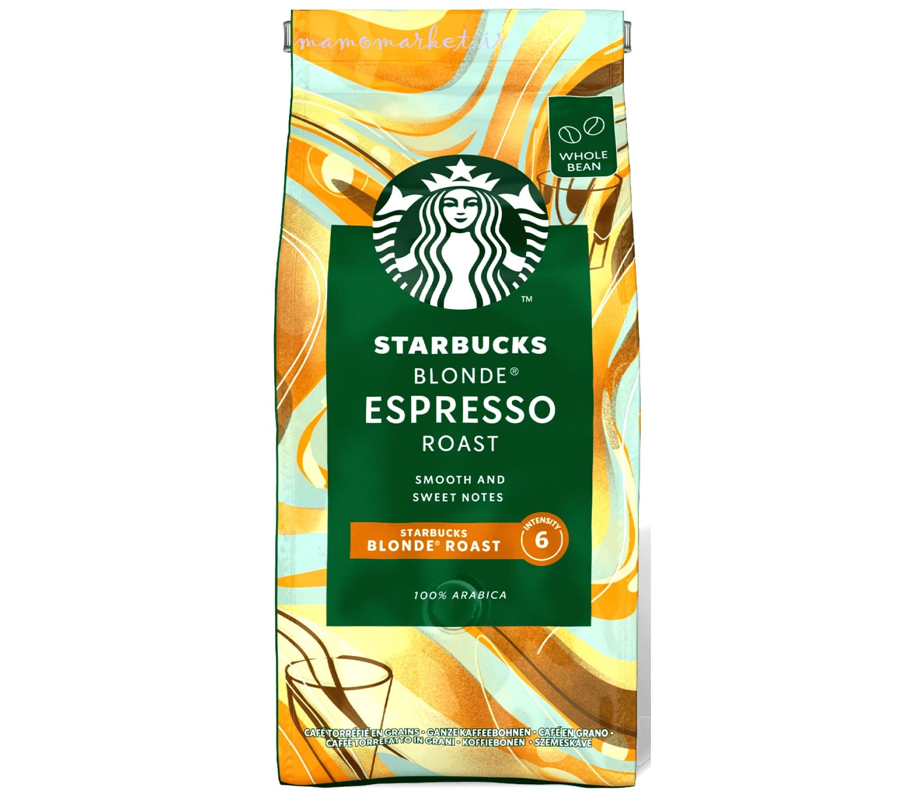 قهوه استارباکس اسپرسو بلوند رست Starbucks Blonde Espresso Roast Coffee Beans
