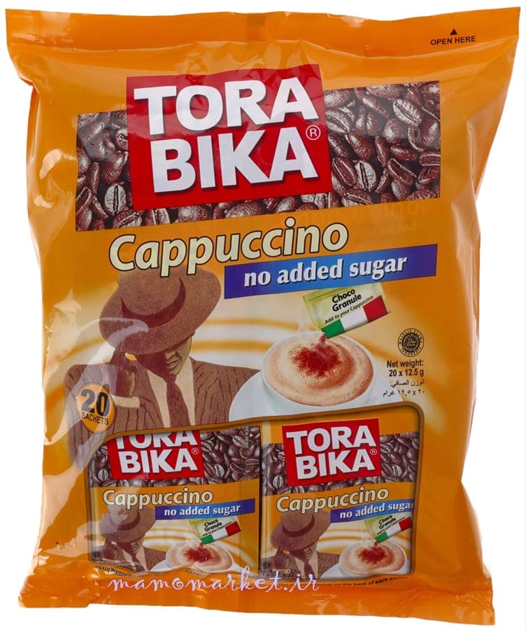 کاپوچینو بدون شکر تورابیکا TORABIKA Cappuccino no added suger