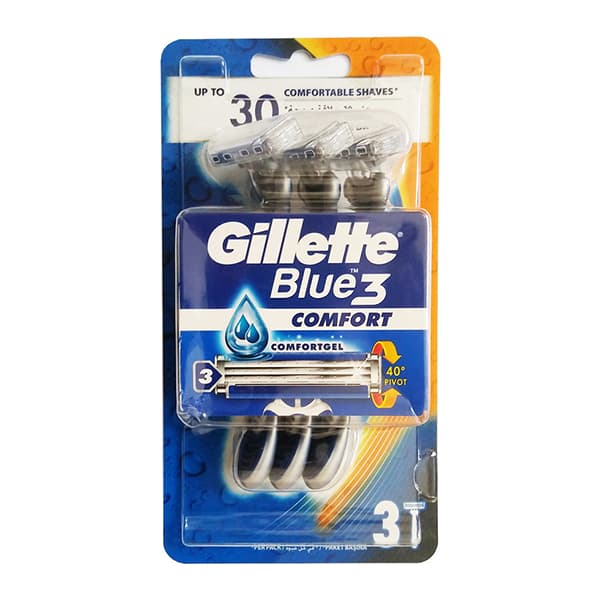 ژیلت Blue 3 Comfort مدل 3 لبه بسته 3 عددی