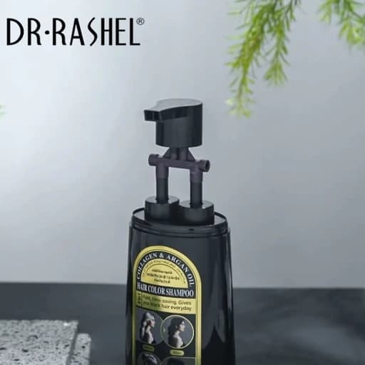 شامپو رنگ مشکی طبیعی حاوی کلاژن و روغن ارگان استلین حجم 400 میلی لیتر — تصویر ۶