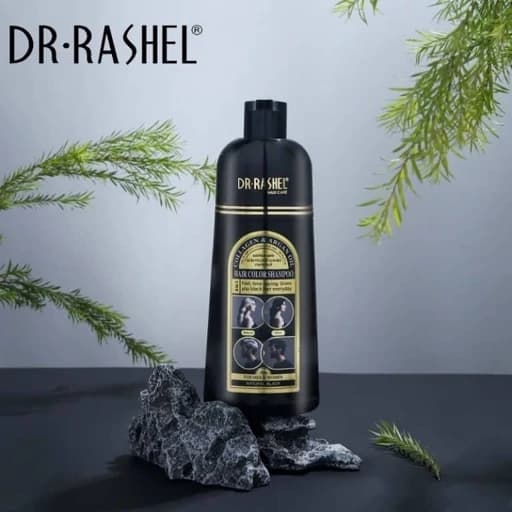 شامپو رنگ مشکی طبیعی حاوی کلاژن و روغن ارگان استلین حجم 400 میلی لیتر — تصویر ۵