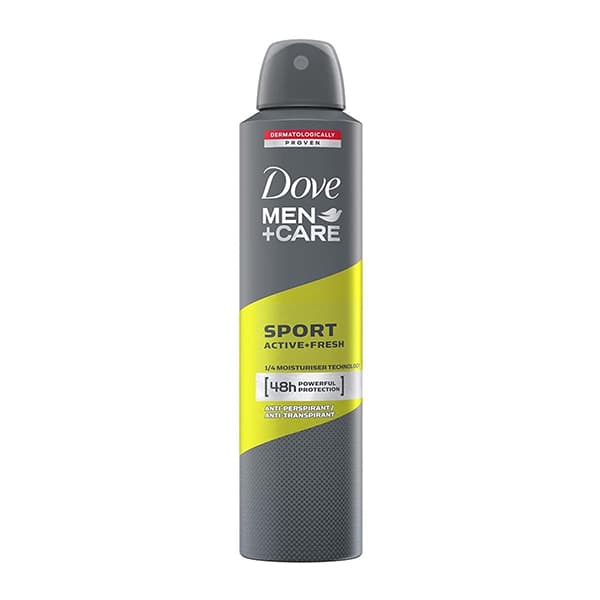 اسپری ضد تعریق مردانه داو مدل Sport Active Fresh حجم 250 میل