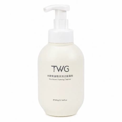 فوم شستشو برنج تی جی (TWG) حجم 500 گرم ترمیم بافت پوست و آرامش بخشی به پوست های حساس آبرسانی و پاک کننده عالی