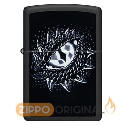 زیپو اصل بلک لایت مدل 48608 طرح چشم اژدها