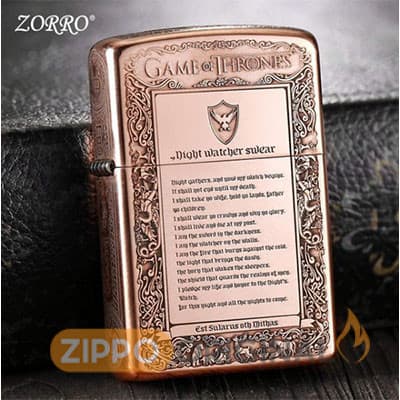 فندک زورو اصل گیم آف ترونز COPPER