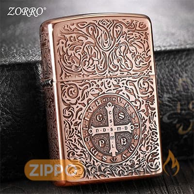 فندک زورو مدل کنستانتین ZORRO COPPER