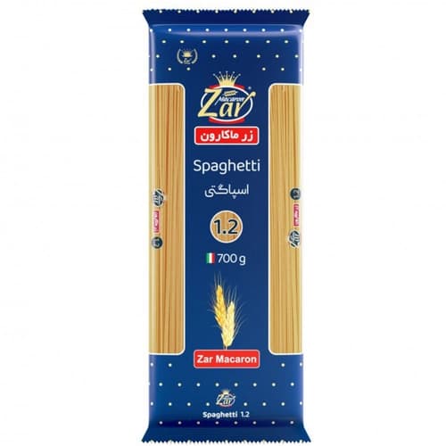 ماکارونی قطر 1.2 زر ماکارون(700 گرم)