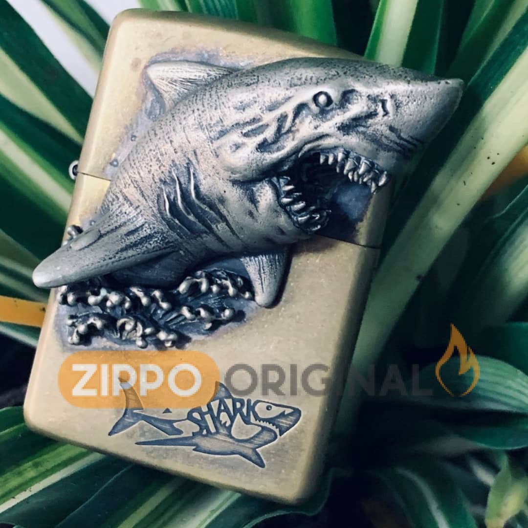فندک زیپو اصل طرح Shark کوسه