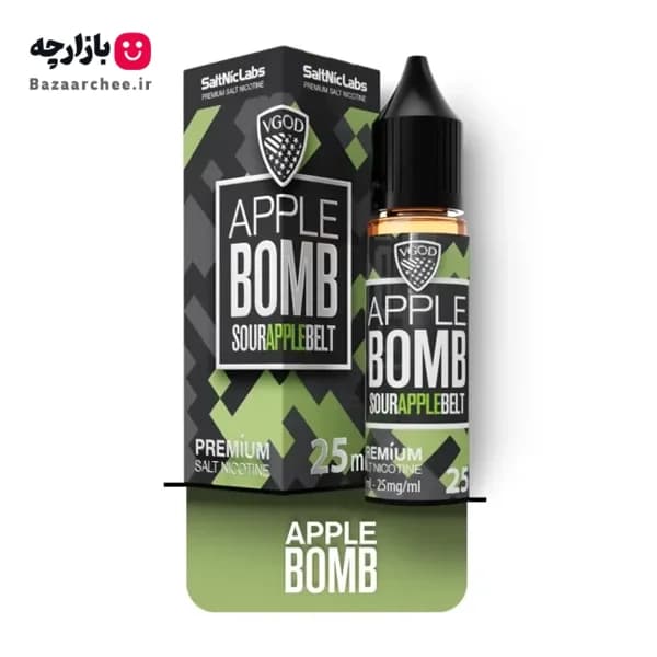 سالت نیکوتین سیب ترش بمب ویگاد | VGOD Apple Bomb Saltnic — تصویر ۲