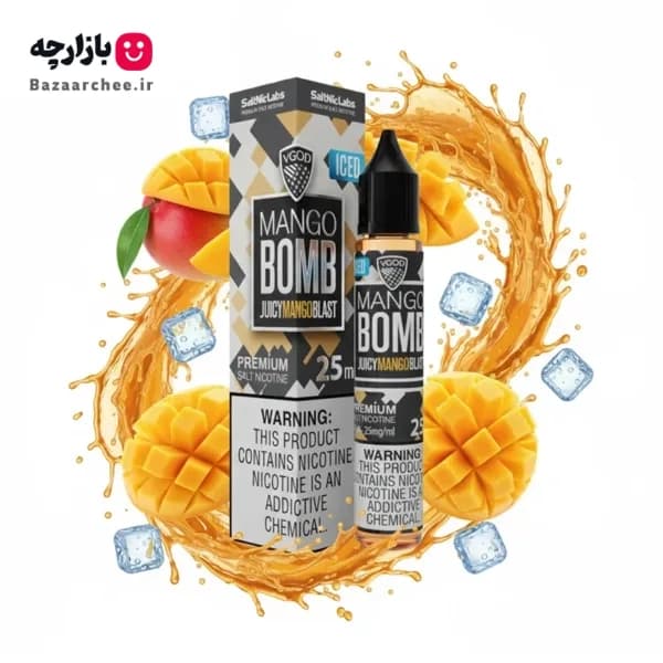 سالت نیکوتین انبه یخ بمب ویگاد | VGOD Mango Bomb ICE Saltnic