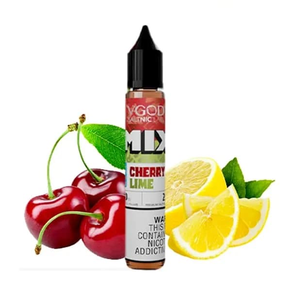 سالت نیکوتین میکس گیلاس لیمو یخ ویگاد | VGOD Mix Iced Cherry Lime SaltNic — تصویر ۵