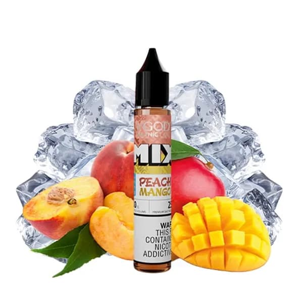 سالت نیکوتین میکس هلو انبه یخ ویگاد | VGOD Mix Iced Peach Mango SaltNic — تصویر ۵