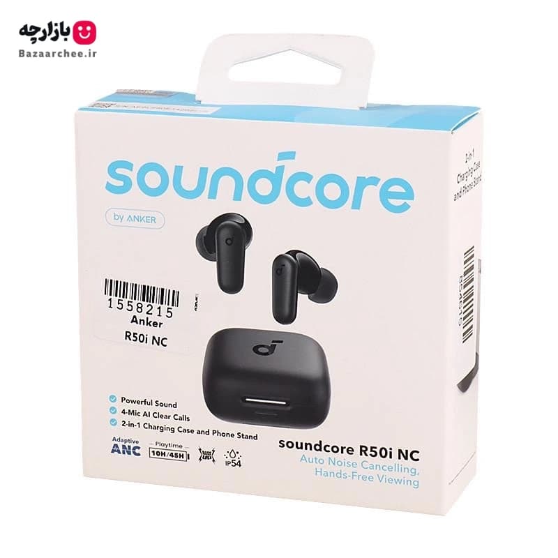هندزفری بی سیم بلوتوثی انکر با حذف نویز فعال (ANC) مدل Anker SoundCore R50i NC — تصویر ۸