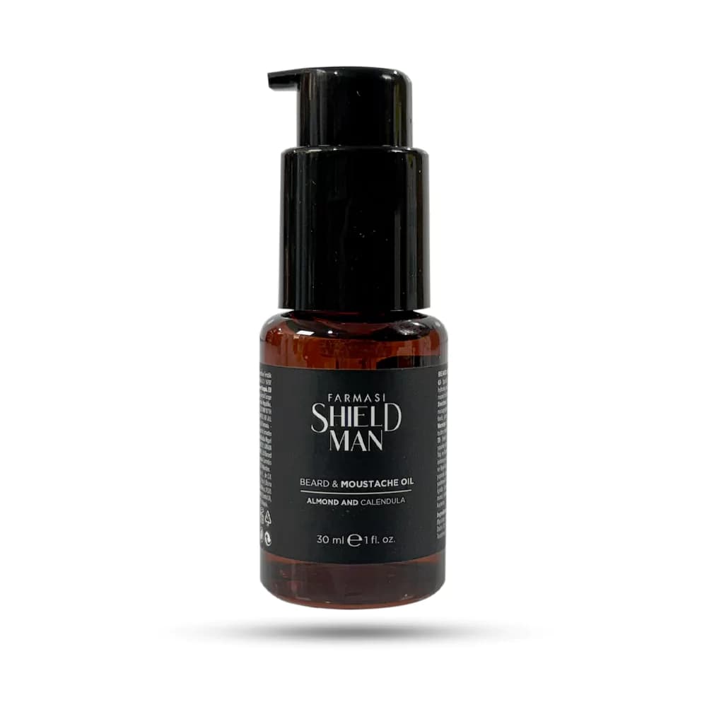 روغن تقویت ریش فارماسی مدل Shield Man حجم 30 میل — تصویر ۲