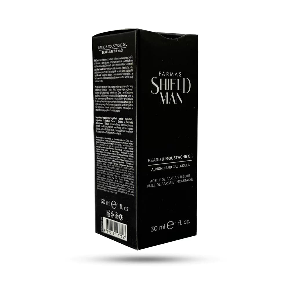 روغن تقویت ریش فارماسی مدل Shield Man حجم 30 میل — تصویر ۳
