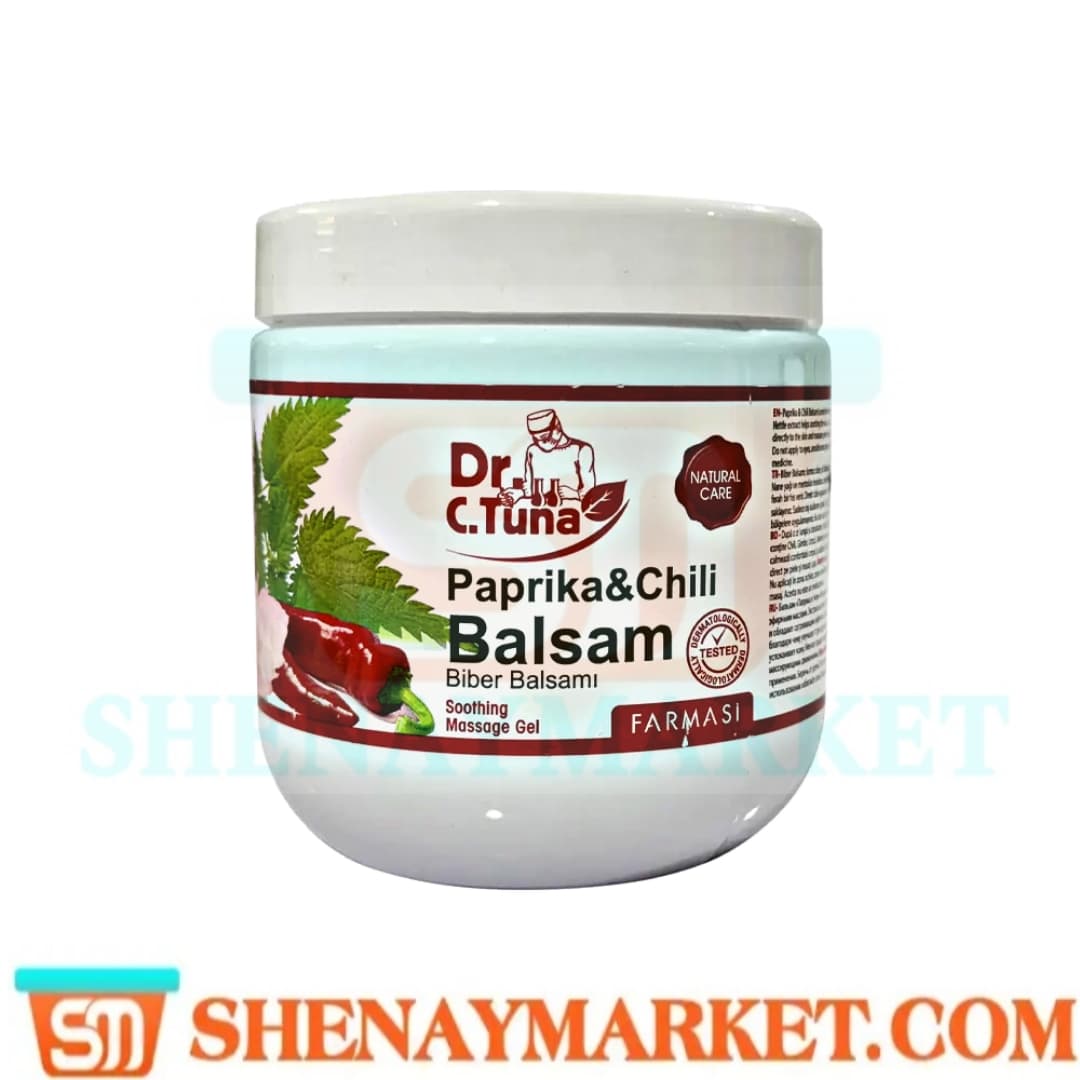 ژل ماساژ فارماسی Dr.C.Tuna مدل Soothing حاوی بالم پاپریکا و پودر چیلی حجم 500 میل