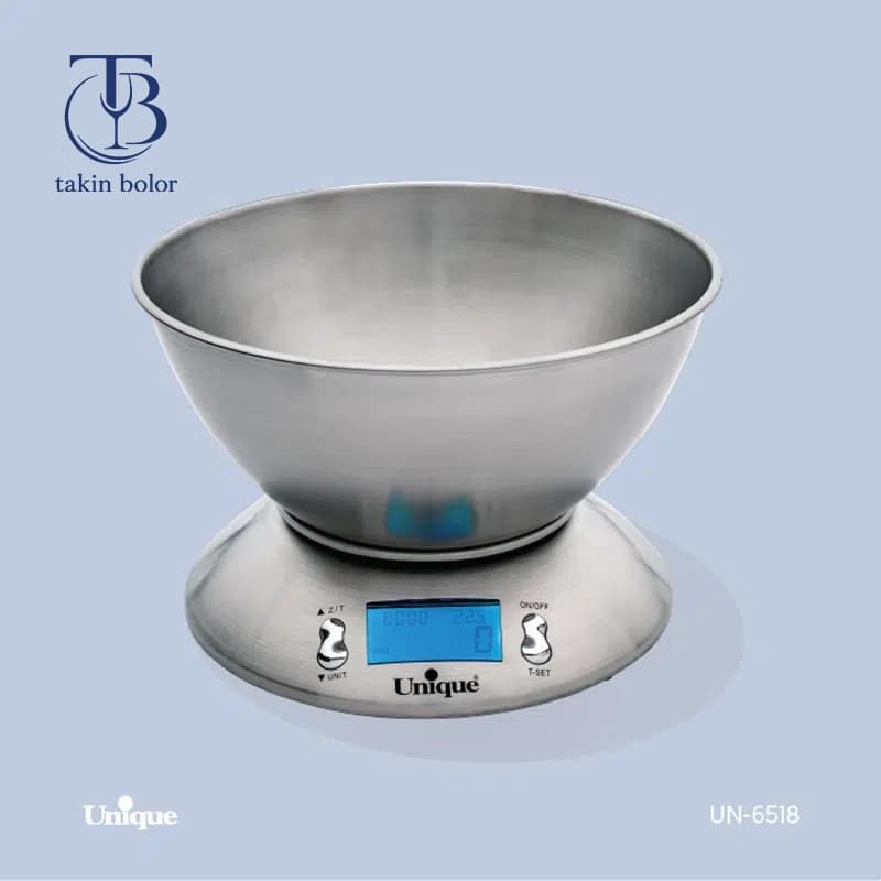 ترازوی آشپزخانه یونیک – مدل 6518 – استیل