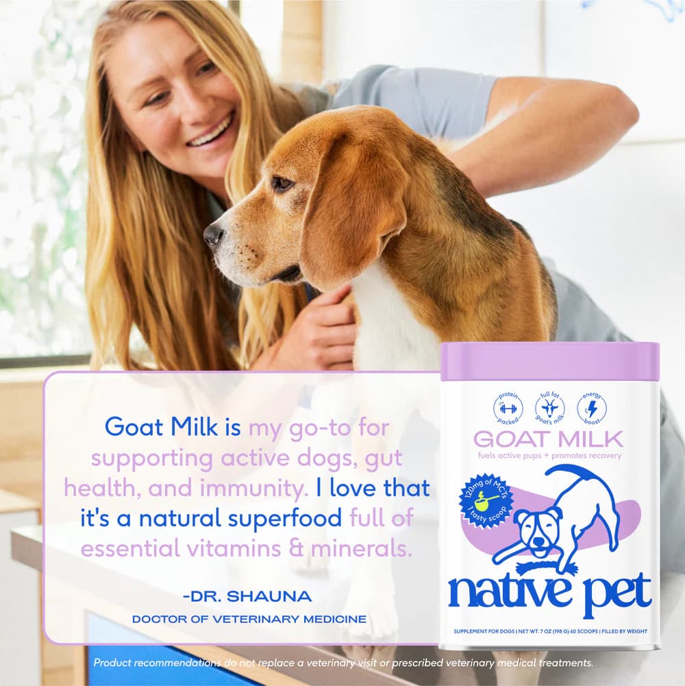 مکمل سگ شیر بز Native Pet | تقویت کننده و رشد توله سگ، ریکاوری و بازسازی بدن — تصویر ۵