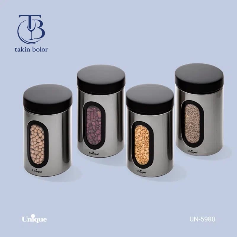 بانکه حبوبات یونیک – مدل 5980 – استیل