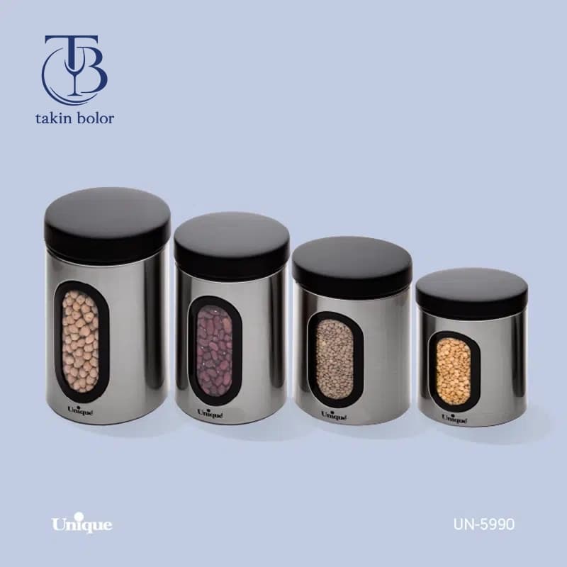 بانکه حبوبات یونیک – مدل 5990 – استیل